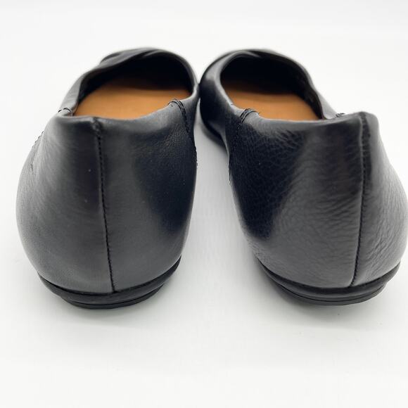 Zodiac Womens US 8 Sadie Slip On Ballet Flats Black‎ Leather Classic Casual - Picture 3 of 9